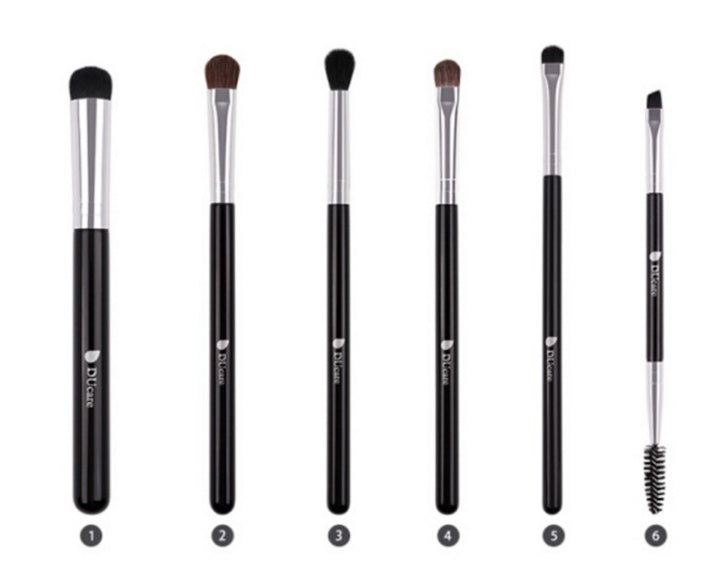 Factory direct 6 makeup brush set double head makeup brush double eye shadow brush beauty tools wholesale