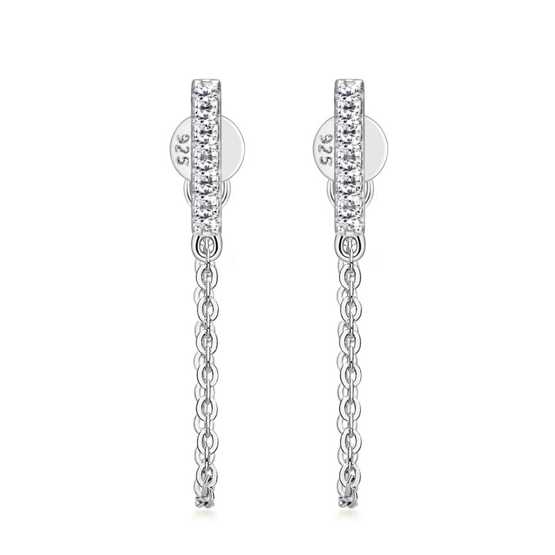 Diamond Stud Earrings 925 Ear Rings