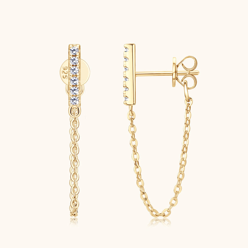 Diamond Stud Earrings 925 Ear Rings